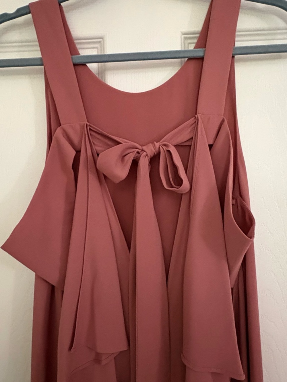 BCBGMaxAzria High-Low Maxi Dress in Dusty Rose